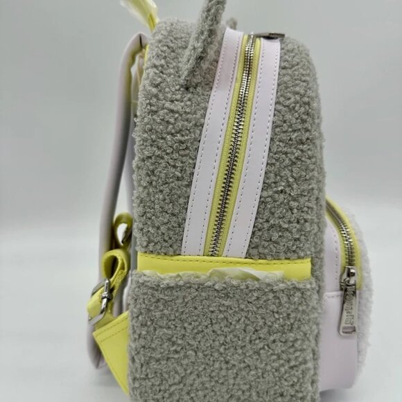 Loungefly Disney Parks Figaro Pinocchio Cat Pastel Mini Backpack Fuzzy NWT - Picture 4 of 9